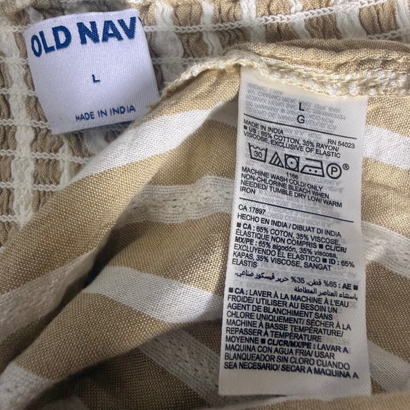 Old Navy Womens L Wrap maxi Dress Puff Sleeve Smocked peasant cottage smock - Picture 6 of 7